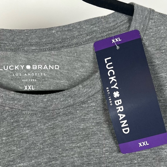 Lucky Brand Men's Heather Gray "Too Tough To Die" Graphic T-Shirt NWT - Picture 6 of 7